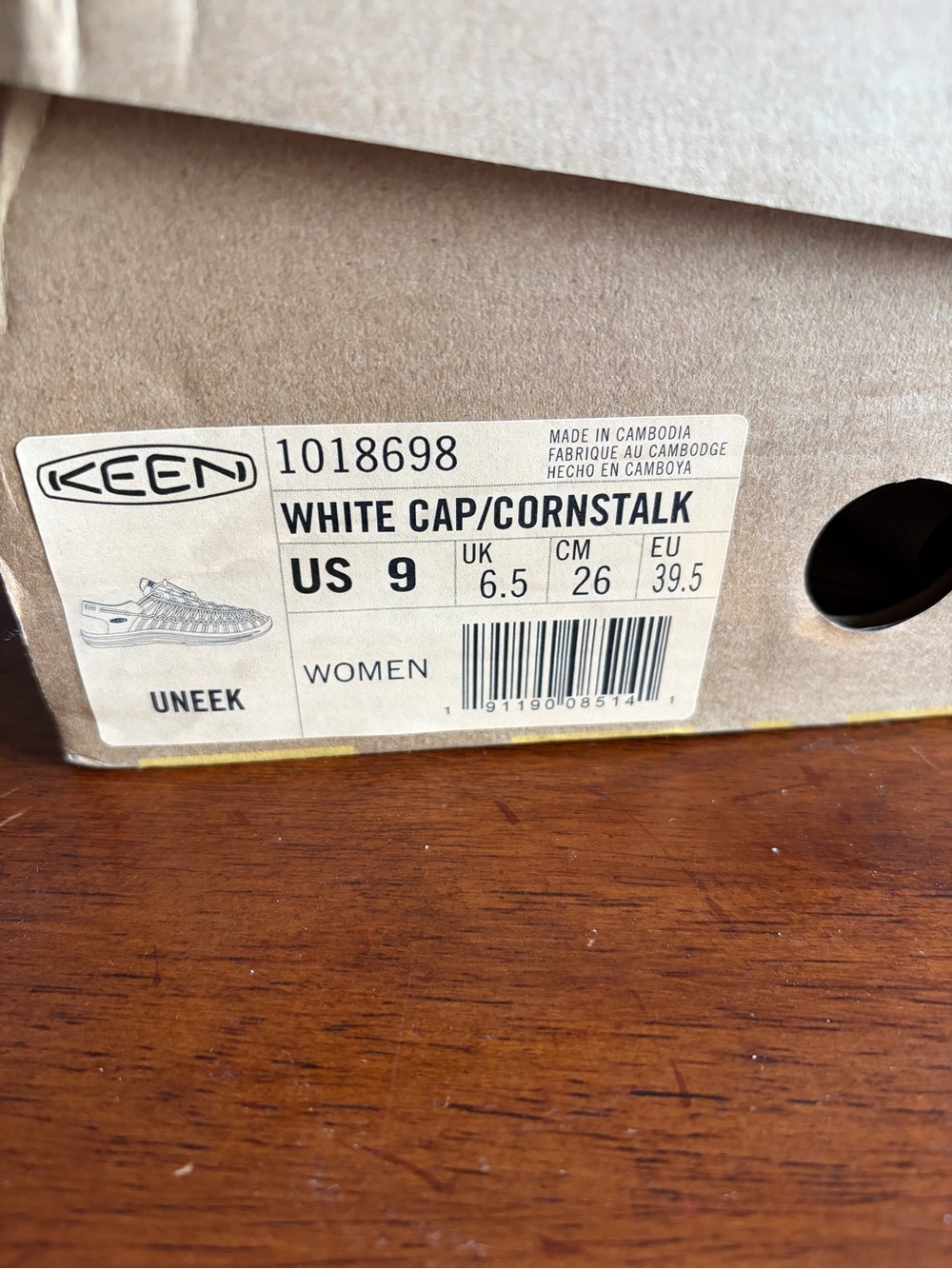 KEEN Women's UNEEK Woven Sandals in Cream/White - Picture 3 of 4